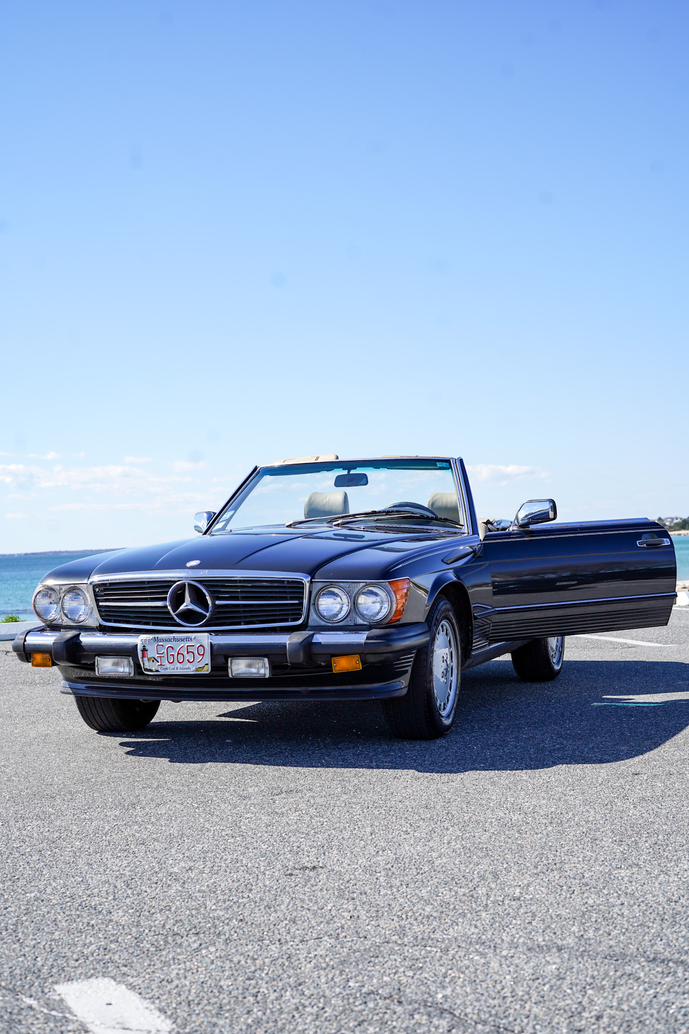 Mercedes 560SL after detail Falmouth MA